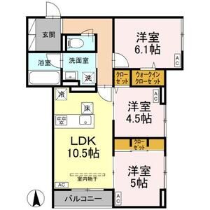 3LDK 間取り図