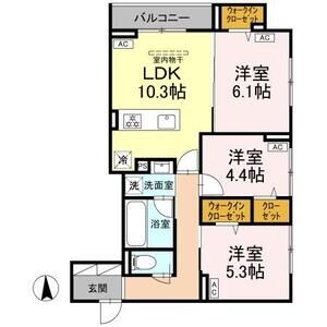 3LDK 間取り図