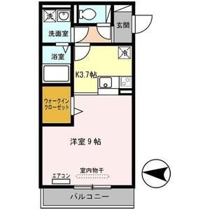 1K 間取り図