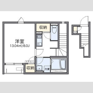 1K 間取り図