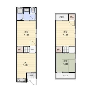 3DK 間取り図