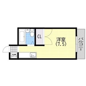 ワンルーム 間取り図