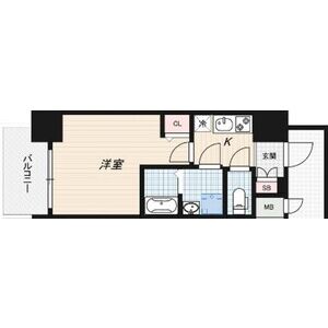 1K 間取り図