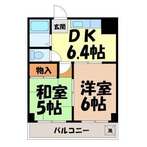 2DK 間取り図