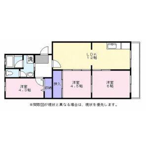 3LDK 間取り図