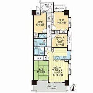 3LDK 間取り図