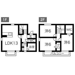 3LDK 間取り図