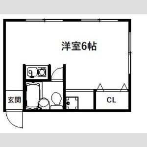 ワンルーム 間取り図