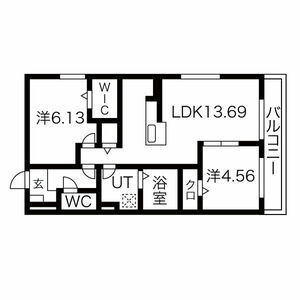 2LDK 間取り図