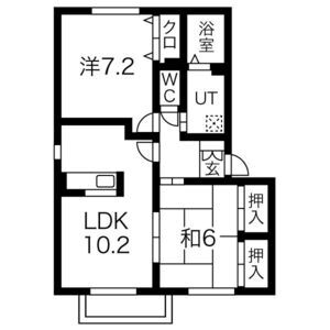 2LDK 間取り図