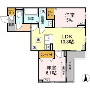 2LDK 間取り図