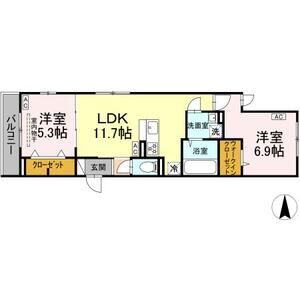 2LDK 間取り図