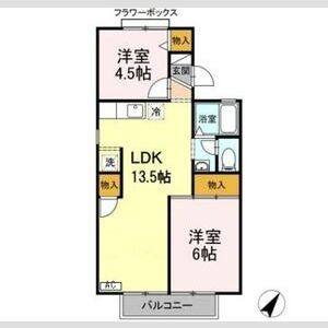 2LDK 間取り図