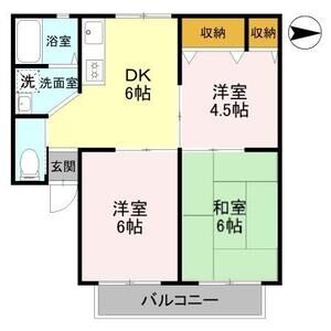 3DK 間取り図