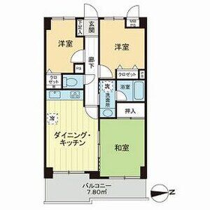 3DK 間取り図