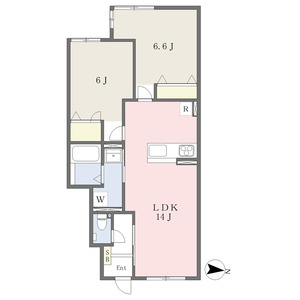 2LDK 間取り図