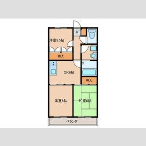3DK 間取り図