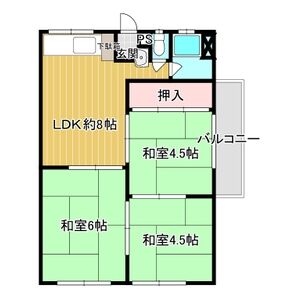 3DK 間取り図