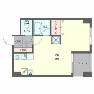 ワンルーム 間取り図