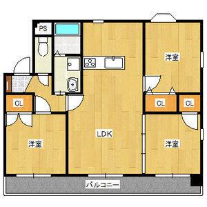 3LDK 間取り図