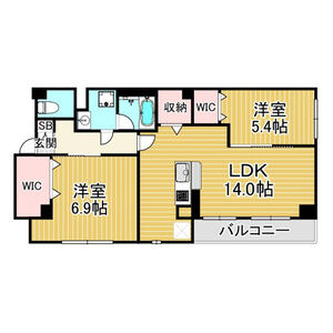2LDK 間取り図