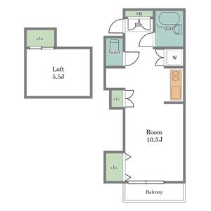 ワンルーム 間取り図