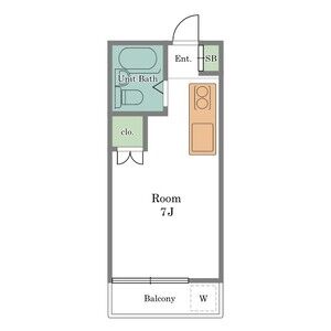 ワンルーム 間取り図