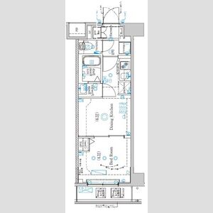 1DK 間取り図