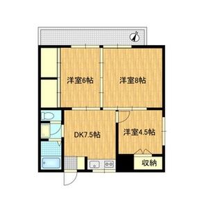3DK 間取り図