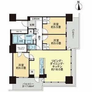 3LDK 間取り図