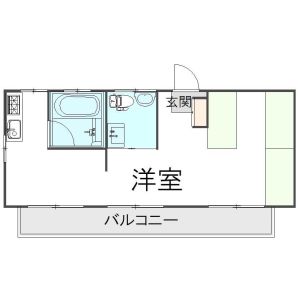 ワンルーム 間取り図