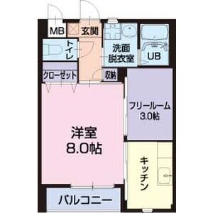 1K 間取り図