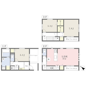 3LDK 間取り図