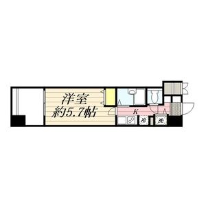 1K 間取り図