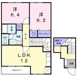 2LDK 間取り図
