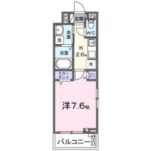 1K 間取り図
