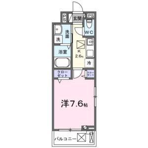 1K 間取り図