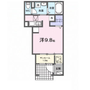 ワンルーム 間取り図