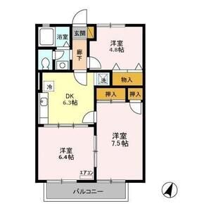 3DK 間取り図