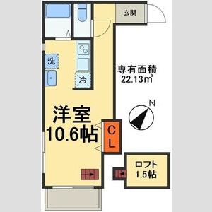 ワンルーム 間取り図