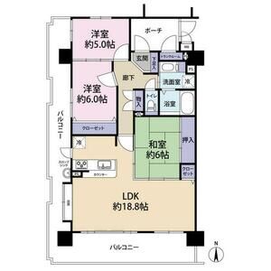 3LDK 間取り図