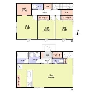 3LDK 間取り図