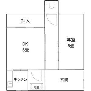 1DK 間取り図