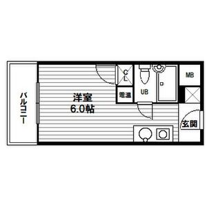 1R 間取り図