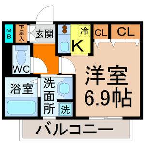 1K 間取り図