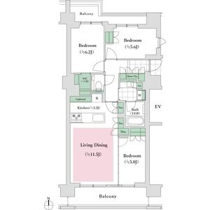 3LDK 間取り図