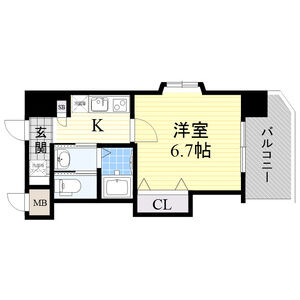 1K 間取り図