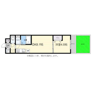 1DK 間取り図