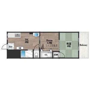 2DK 間取り図