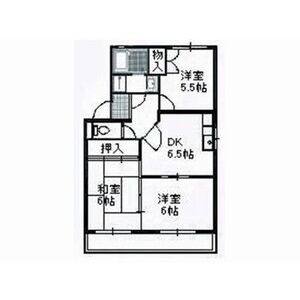 3DK 間取り図